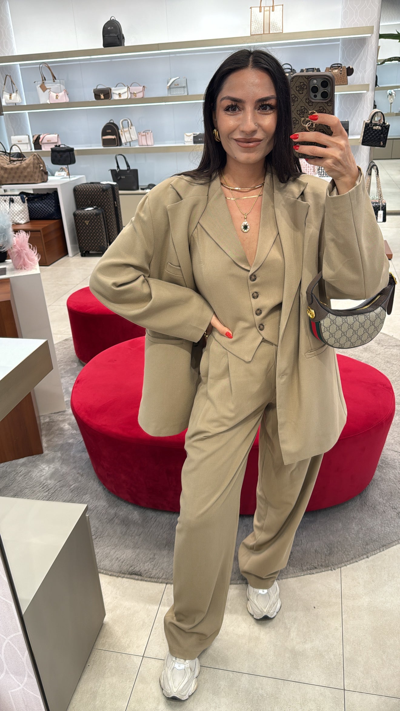 Camel Oversize Ceket