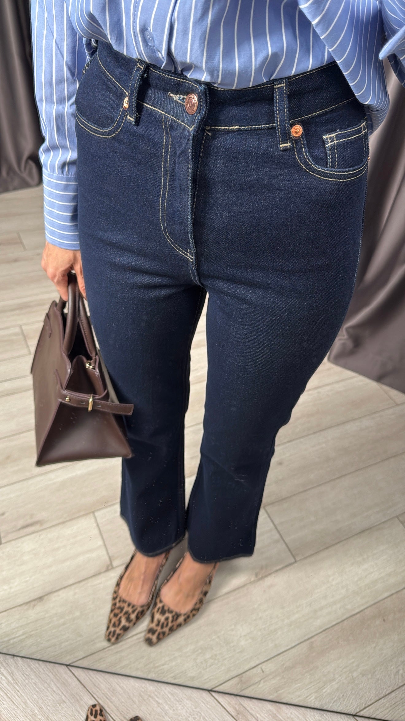 Marka Model İspanyol Paça Jean Pantolon