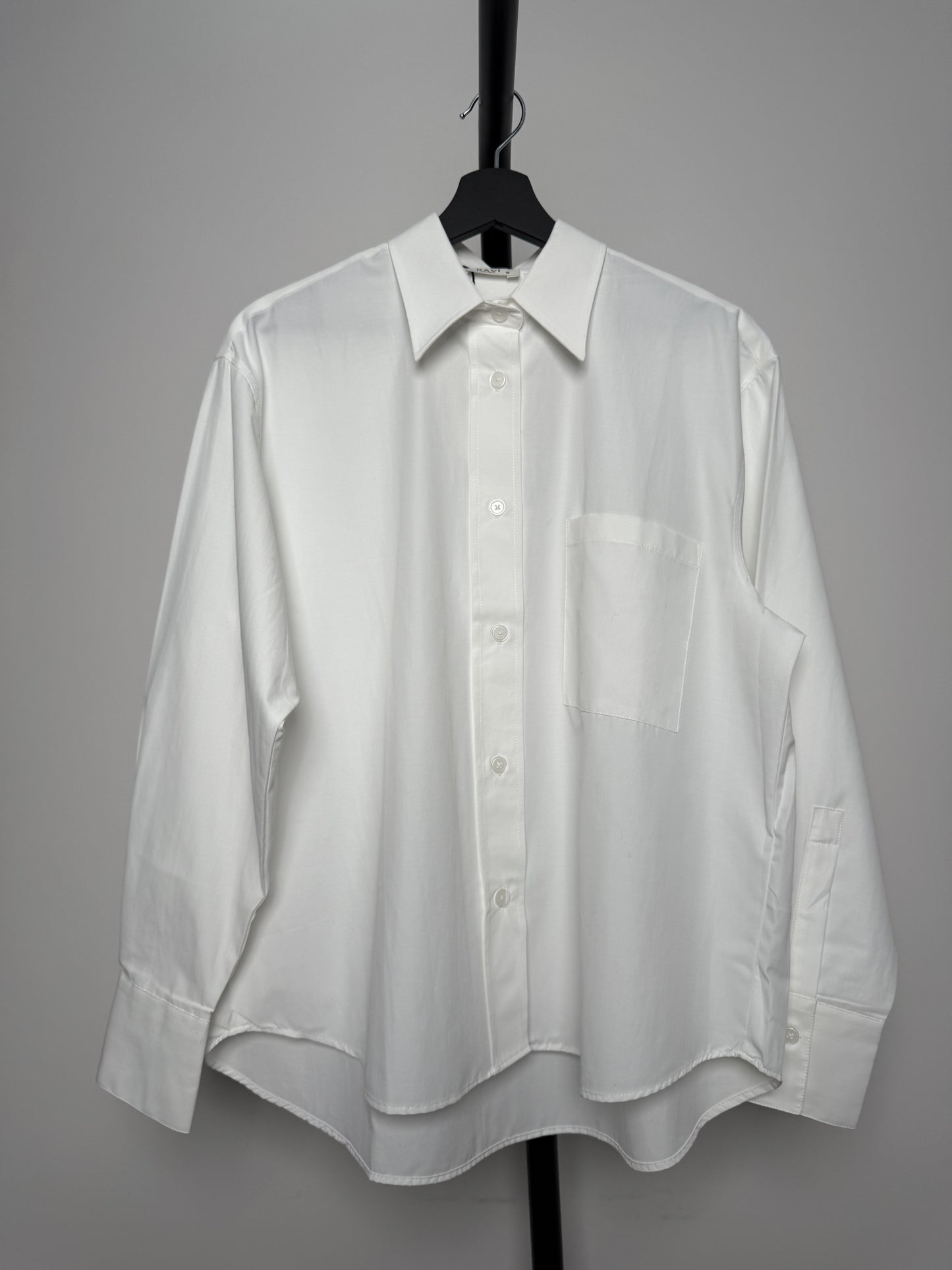 Oversize Beyaz Poplin Gömlek