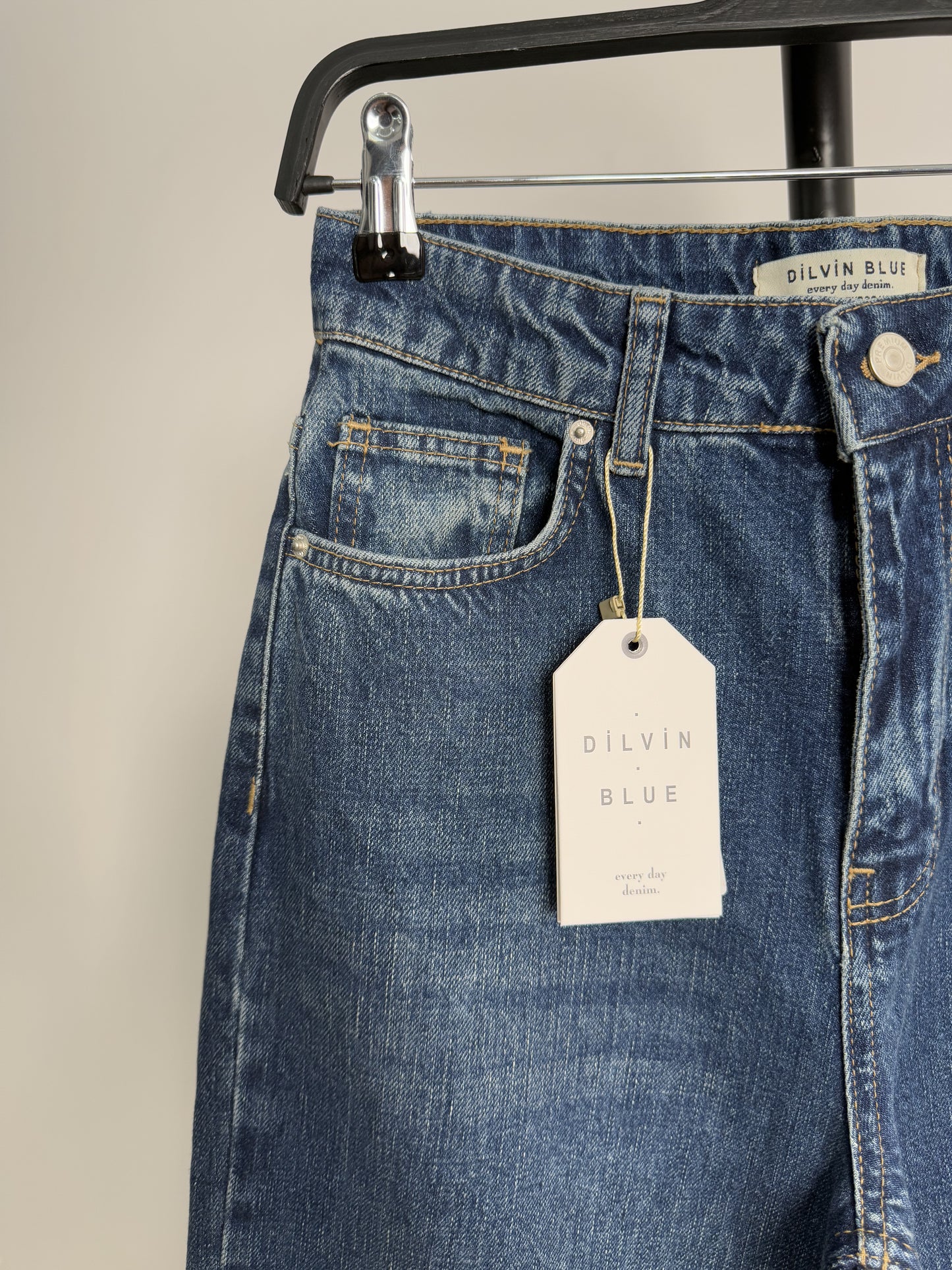 Wideleg Şantuklu Kumaş Kot Pantolon