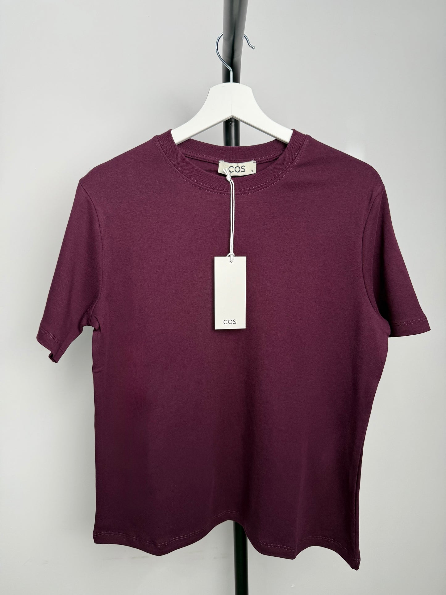 Marka Model Düz %100 Pamuk Bordo T-shirt