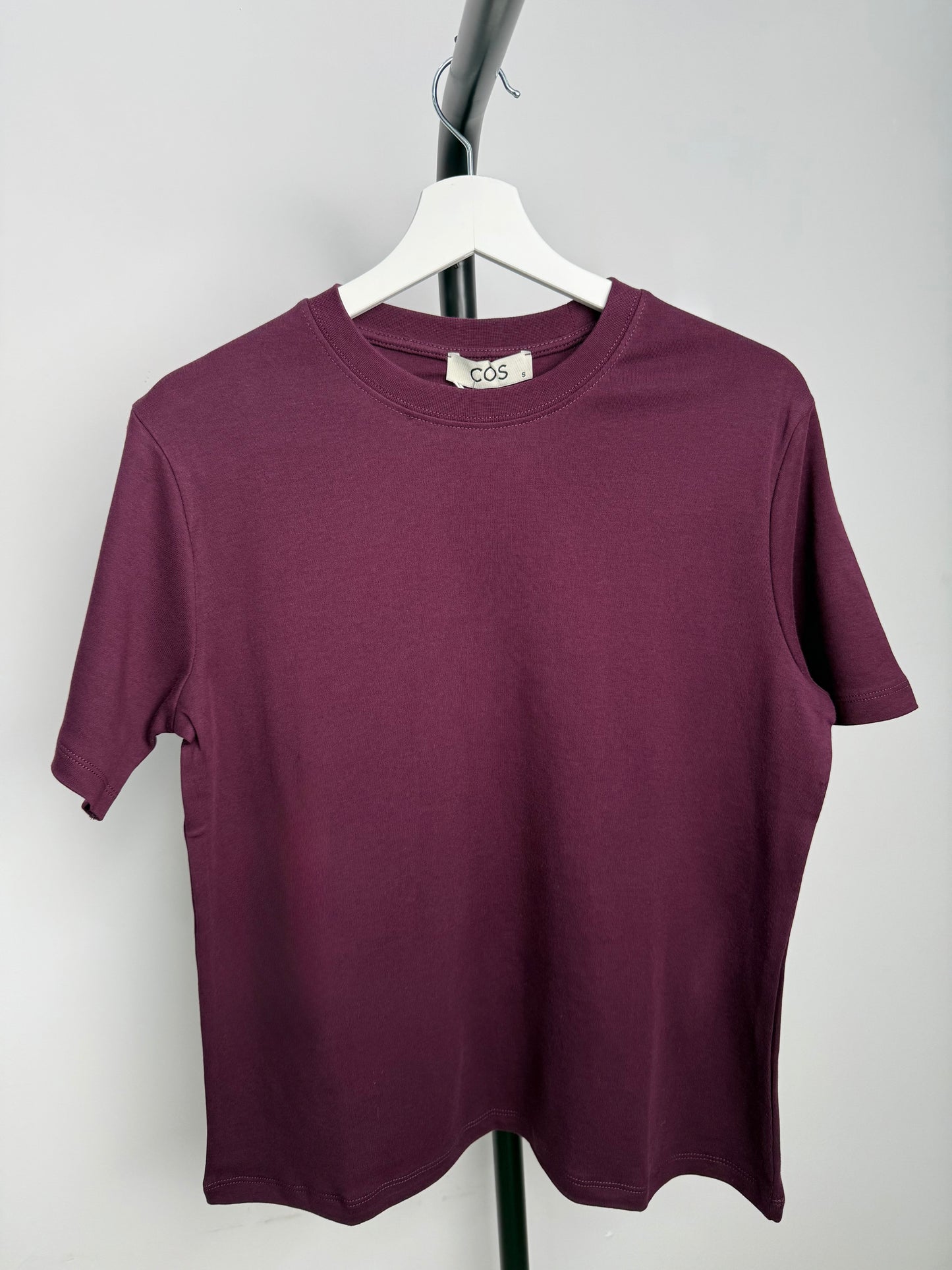 Marka Model Düz %100 Pamuk Bordo T-shirt