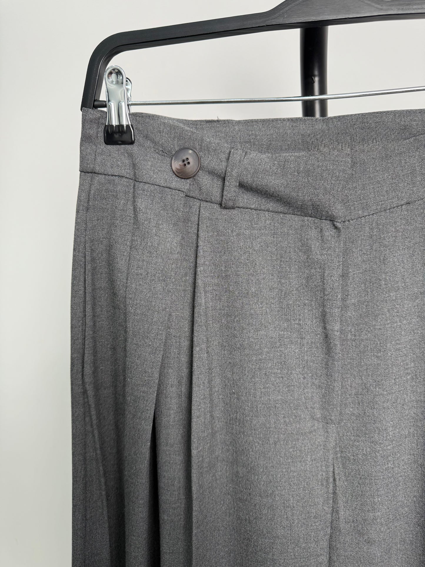 Antrasit Çift Pileli Marka Model Kumaş Pantolon