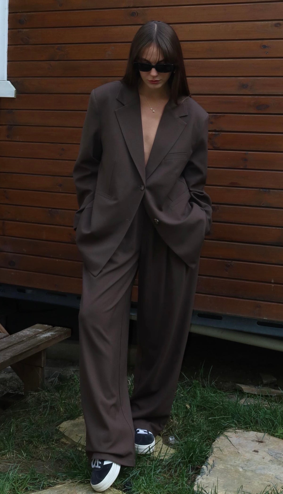 Kahverengi Oversize Ceket