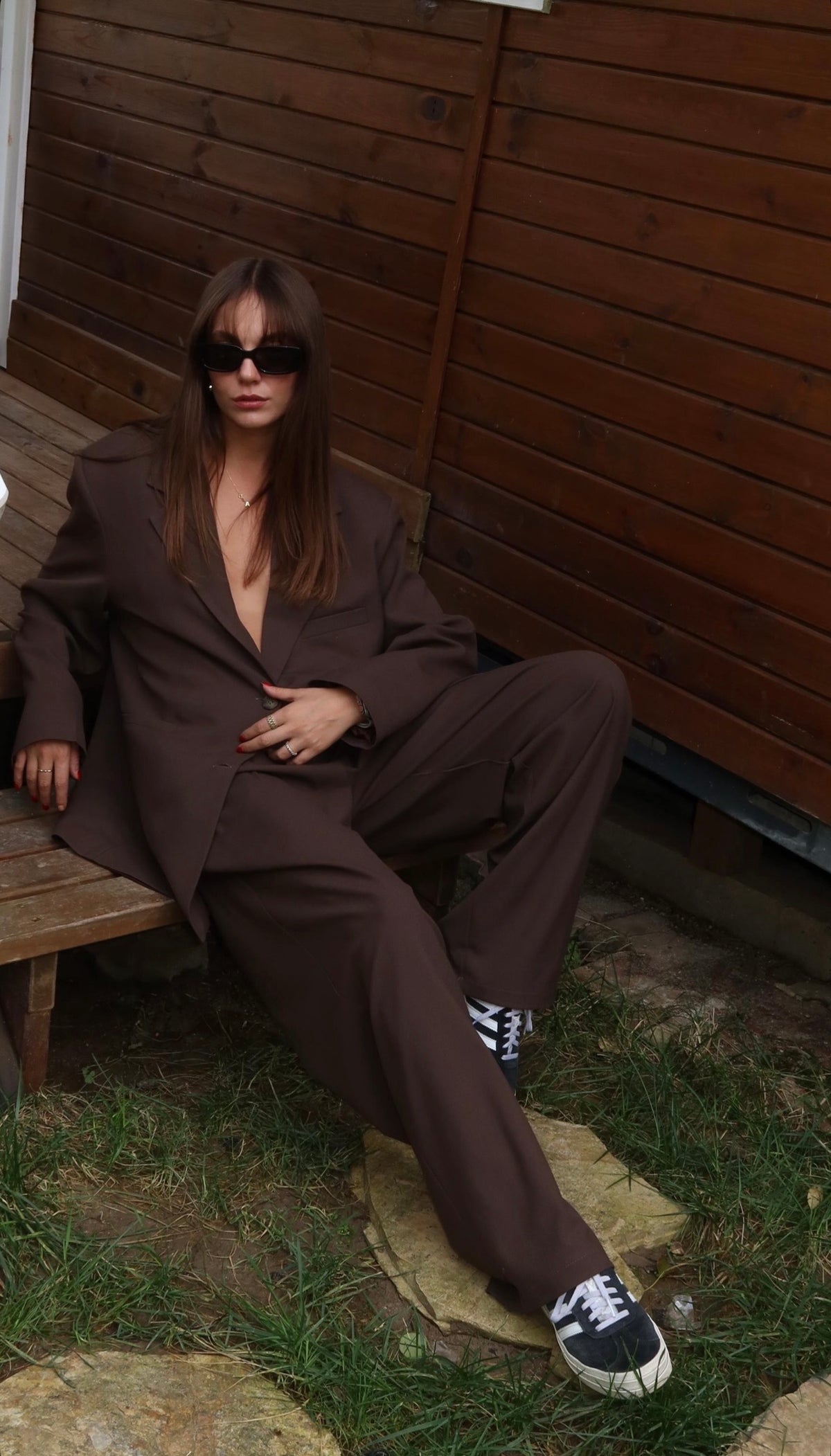 Kahverengi Oversize Ceket